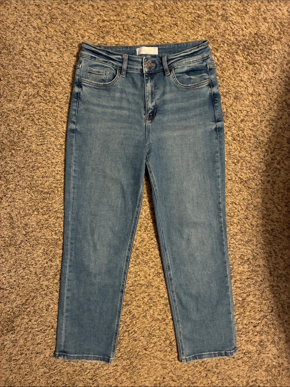 Vervet Blue High Rise Ankle straight Jeans -size 29P